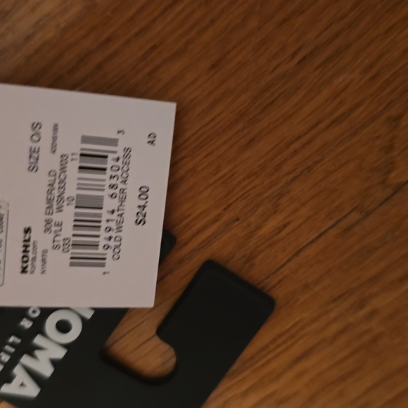 SONOMA BRAND WOMEN'S GREEN HAT & FLIP TOP WARM WINTER GLOVES ONE SIZE FITS MOST - Picture 9 of 10